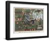 Falling Through the Conservatory Roof-English School-Framed Giclee Print