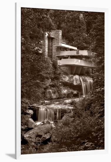 Falling Water View BW-Steve Gadomski-Framed Photographic Print