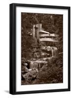 Falling Water View BW-Steve Gadomski-Framed Photographic Print