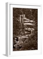 Falling Water View BW-Steve Gadomski-Framed Photographic Print