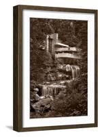 Falling Water View BW-Steve Gadomski-Framed Premium Photographic Print