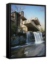 Fallingwater, State Route 381, Pennsylvania-Frank Lloyd Wright-Framed Stretched Canvas