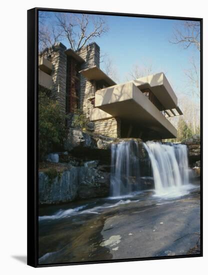 Fallingwater, State Route 381, Pennsylvania-Frank Lloyd Wright-Framed Stretched Canvas