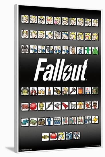 FALLOUT 4 - EMOJIS-null-Framed Poster