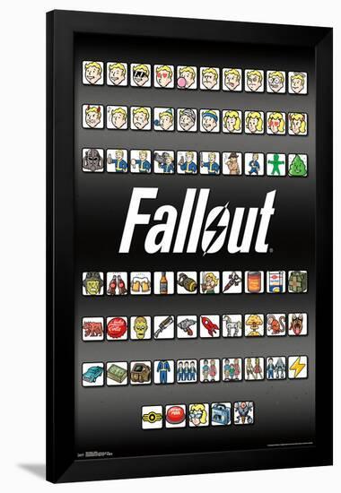 FALLOUT 4 - EMOJIS-null-Framed Poster