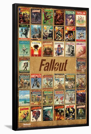 Fallout 4- Pulp Fiction Compilation-null-Framed Poster