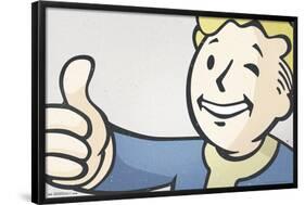 Fallout 4 - Vault Boy - Thumbs Up Closeup-Trends International-Framed Poster