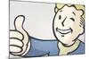 Fallout 4 - Vault Boy - Thumbs Up Closeup-Trends International-Mounted Poster
