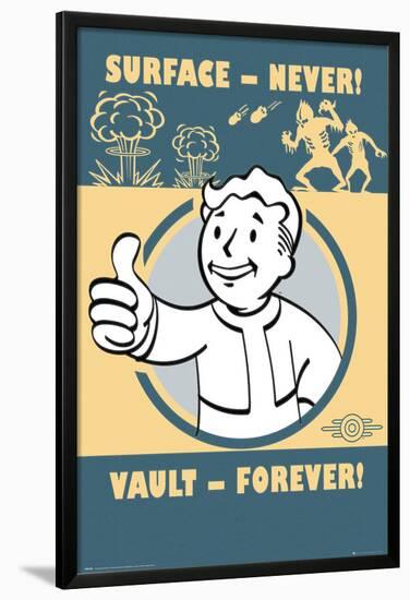 Fallout 4- Vault Forever-null-Lamina Framed Poster