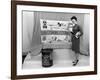 Fallout Shelter Supplies, USA, Cold War-us National Archives-Framed Photographic Print