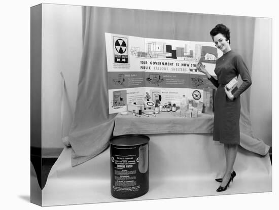 Fallout Shelter Supplies, USA, Cold War-us National Archives-Stretched Canvas