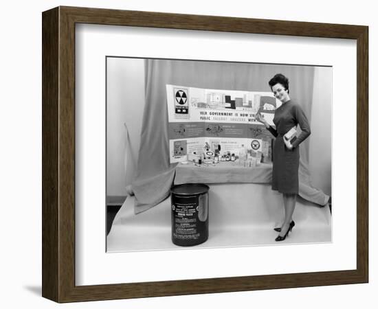 Fallout Shelter Supplies, USA, Cold War-us National Archives-Framed Photographic Print