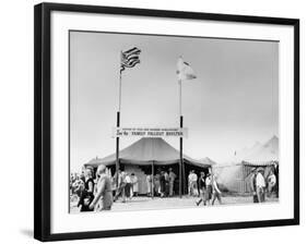 Fallout Shelters Promoted at a County Fair-null-Framed Photo