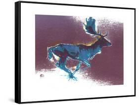 Fallow Buck, 2015-Mark Adlington-Framed Stretched Canvas