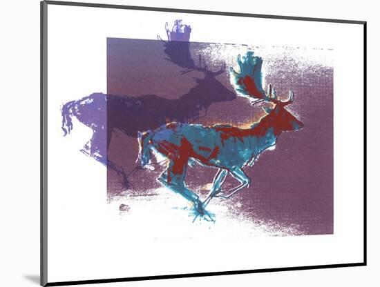 Fallow Bucks, 2015-Mark Adlington-Mounted Giclee Print