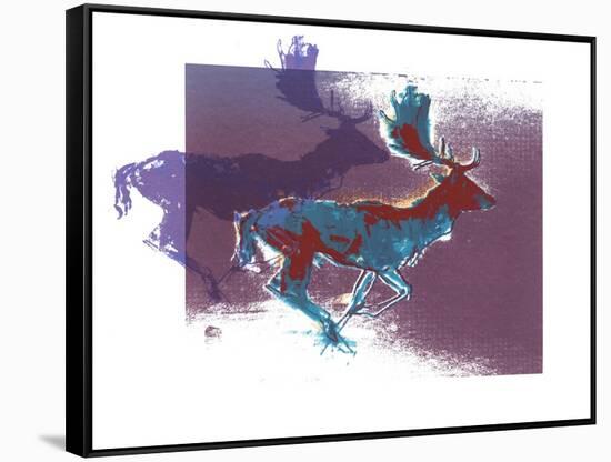 Fallow Bucks, 2015-Mark Adlington-Framed Stretched Canvas