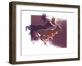 Fallow Bucks, 2015-Mark Adlington-Framed Giclee Print
