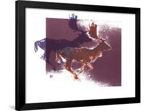 Fallow Bucks, 2015-Mark Adlington-Framed Giclee Print