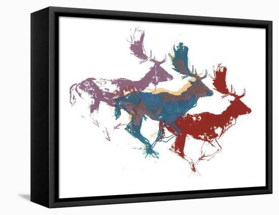 Fallow Bucks, 2015-Mark Adlington-Framed Stretched Canvas