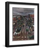 "Falls City, Nebraska at Christmas," December 21, 1946-John Falter-Framed Giclee Print