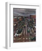 "Falls City, Nebraska at Christmas," December 21, 1946-John Falter-Framed Giclee Print