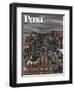 "Falls City, Nebraska at Christmas," Saturday Evening Post Cover, December 21, 1946-John Falter-Framed Giclee Print