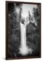 Falls Creek Falls in Black and White, Washington, Columbia River Gorge-Vincent James-Framed Photographic Print