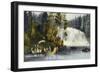 Falls Des Chats-Currier & Ives-Framed Giclee Print