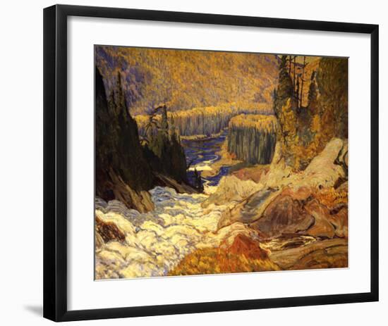 Falls, Montreal River-J^ E^ H^ MacDonald-Framed Art Print