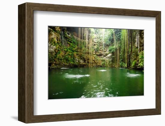 Falls Near Chichen Itza Mexico-null-Framed Art Print