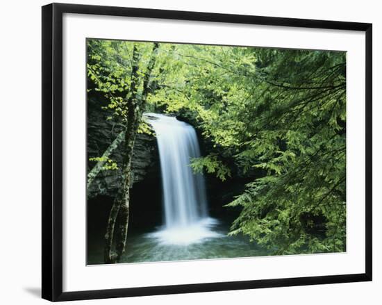 Falls of Little Stony, Jefferson National Forest, Virginia, USA-Charles Gurche-Framed Photographic Print