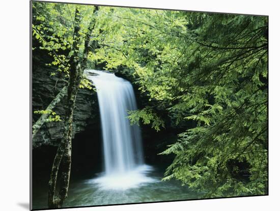 Falls of Little Stony, Jefferson National Forest, Virginia, USA-Charles Gurche-Mounted Photographic Print