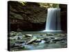 Falls of Little Stony, Jefferson National Forest, Virginia, USA-Charles Gurche-Stretched Canvas