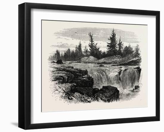 Falls of the Passaic, New Jersey, USA, 1870s-null-Framed Giclee Print