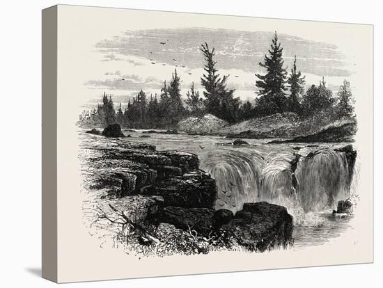 Falls of the Passaic, New Jersey, USA, 1870s-null-Stretched Canvas