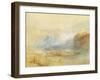 Falls of the Rhine at Schaffhausen, 1841 (W/C, Pen, Red Ink and Grey Wash on White Wove Paper)-J. M. W. Turner-Framed Giclee Print
