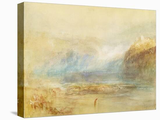 Falls of the Rhine at Schaffhausen, 1841 (W/C, Pen, Red Ink and Grey Wash on White Wove Paper)-J. M. W. Turner-Stretched Canvas