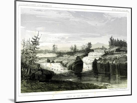 Falls of the Spokane-Thomas H. Ford-Mounted Giclee Print