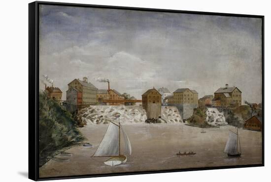 Falls of Vergennes, c.1875-76-S. H. Washburn-Framed Stretched Canvas