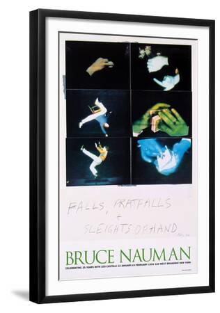 BRUCE NAUMAN Falls Sleights of Hand 22" x 15.5" Poster Pop Art Pratfalls 