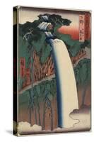 Falls Seen from Behind at Nikko Mountain, Shimotsuke Province, August 1853-Utagawa Hiroshige-Stretched Canvas