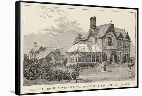 Falmouth House, Newmarket, the Residence of the Late Fred Archer-null-Framed Stretched Canvas