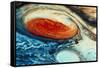 False-col Jupiter's Great Red Spot-null-Framed Stretched Canvas