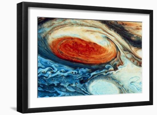 False-col Jupiter's Great Red Spot-null-Framed Photographic Print