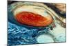 False-col Jupiter's Great Red Spot-null-Mounted Photographic Print