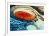 False-col Jupiter's Great Red Spot-null-Framed Photographic Print