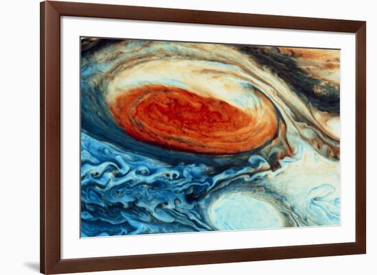 False-col Jupiter's Great Red Spot-null-Framed Photographic Print