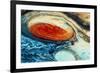 False-col Jupiter's Great Red Spot-null-Framed Photographic Print