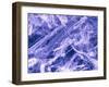 False Col. SEM of Crocidolite Fibres.-Dr. Jeremy Burgess-Framed Photographic Print