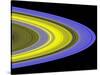 False-Color Image of Saturn's Main Rings Made Using Cassini's Ultraviolet Imaging Spectrograph-Stocktrek Images-Stretched Canvas